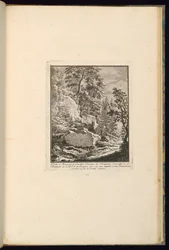 Entwurf für eine Landschaft mit Felsen
