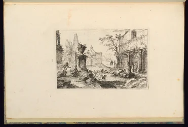 Landschaft mit Ruinen