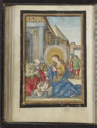 Anbetung durch Josef und Maria