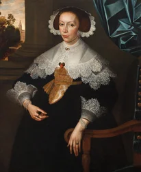Porträt von Florence-Marguerite de Renesse-Warfusée, Gräfin von Grimbergen, 1641