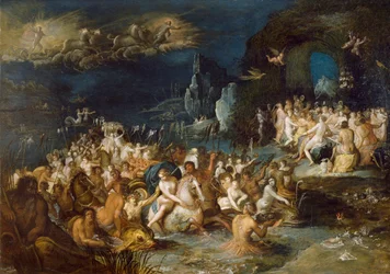 Neptuns Bäder, von Frans Francken II oder Francken Jünger (1581-1642)