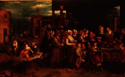 Die sieben Werke der Barmherzigkeit, ca. 1617