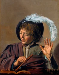Singender Junge mit Flöte, ca. 1623