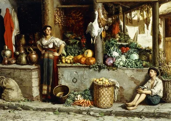 Ein Gemüsemarkt