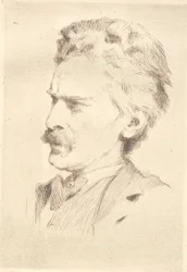 Porträt des Xylographen F. Hendriksen