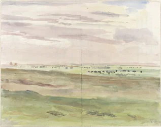 Weidelandschaft mit Herden