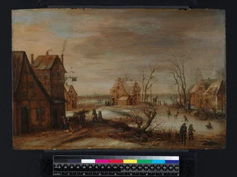 Ein Dorf im Winter