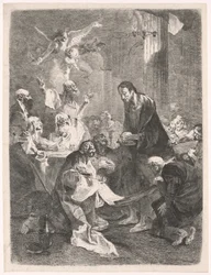 Christus und das Abendmahl der Apostel