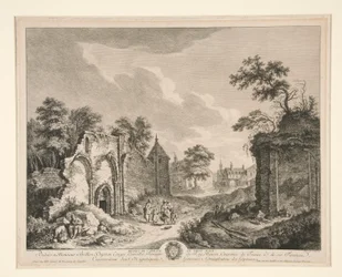 Ruinen der Abtei von St. Maur