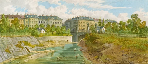 Die Elisabethbrücke über den Wienfluss