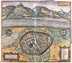 Genaue Darstellung der Stadt Münstermaifeld im Maifeld, Deutschland