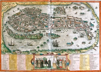 Plan von Venedig, Italien