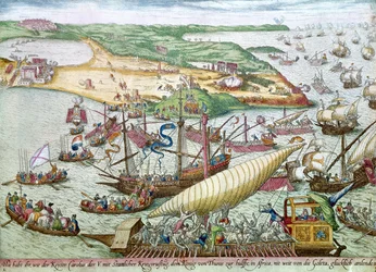 Die Belagerung von Tunis oder La Goulette durch Karl V. im Jahr 1535