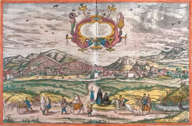 Ansicht von Granada, Spanien (Radierung)