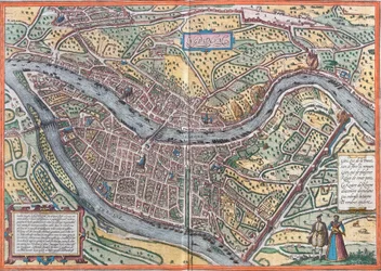 Ansicht von Lyon (Lugdunum), Frankreich