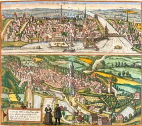 Ansichten von Konstanz, Deutschland und St. Gallen, Schweiz