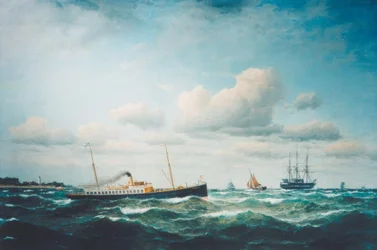 Postdampfer Stephan auf der Ostsee