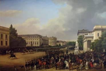 Parade auf dem Opernplatz in Berlin