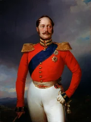 Porträt von Kaiser Nikolaus I., 1796-1855, 1847