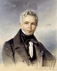 Porträt von Karl Friedrich Schinkel (1781-1841), preußischer Maler und Architekt