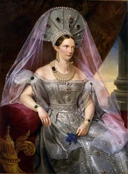 Porträt der Kaiserin Alexandra Fjodorowna