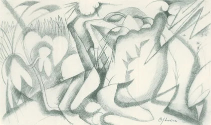 Franz Marc - Skizzenbuch aus dem Felde - Blatt 19