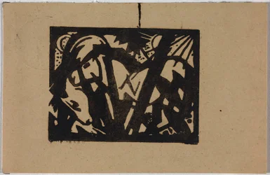 Wildpferdchen, Postkarte aus Sindelsdorf an Wassily Kandinsky in München