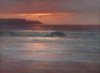 Letzte Sommerstrahlen auf der Brandung, ca. 1890-1900