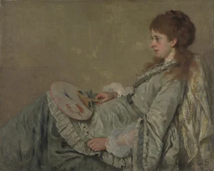Porträt der Frau des Künstlers, 1872-1873