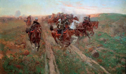 Szene aus der Schlacht von Kuryuk-Dara im Juli 1854