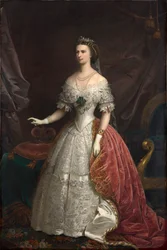 Porträt von Elisabeth von Bayern, 1869