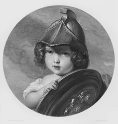 Die Amazone, Porträt von HRH Prinzessin Helena, aus dem Bild in der Königlichen Sammlung