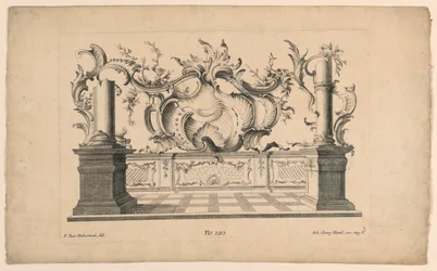 Rokoko-Motive und Sockel, aus Set Nr. 120