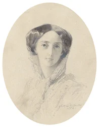 Porträt der Großfürstin Olga Nikolajewna von Russland 1822-1892, Königin von Württemberg