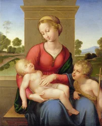 Madonna mit Kind und einem jungen Johannes dem Täufer