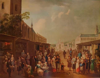 Straßenszene, ca. 1720, 1938