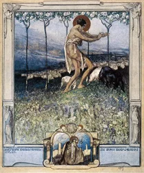 Illustration aus Dantes Göttlicher Komödie, Paradies, Gesang XVI, 1921