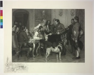 Der kaiserliche Minister überreicht 3000 Golddukaten