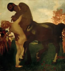 Zentaur und Nymphe