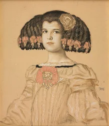 Porträt von Mary, der Tochter des Künstlers, im spanischen Kostüm, 1908
