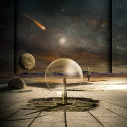 Kosmische Traumlandschaft
