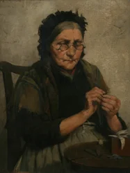 Der Faden des Lebens läuft noch glatt, 1885