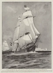 Ein Hauch von altem Seemannsgarn, HMS Active und HMS Volage verlassen den Hafen von Portsmouth nur unter Segeln