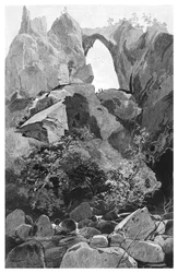 Carlotta-Bogen, Jenolan-Höhlen, New South Wales, Australien, 1886