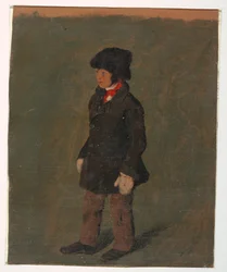 Zeichnung, Ein Junge (wahrscheinlich Churchs Sohn), ca. 1874–75