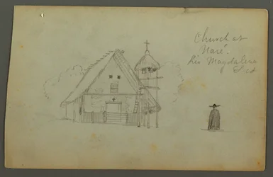 Kirche in Naré, Rio Magdalena, Kolumbien, 1853
