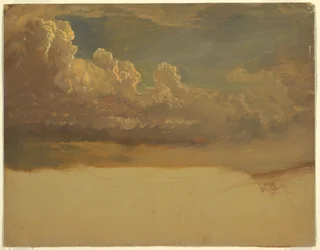 Zeichnung, Wolkenstudie, März 1871