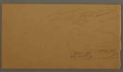 Zeichnung, Wolke über Hügeln, möglicherweise 1875