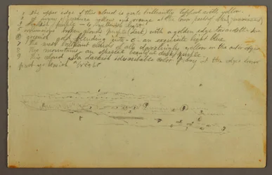 Zeichnung, Wolkenstudien, möglicherweise 1844