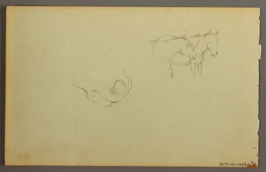 Zeichnung, Wolkenstudie, 1844